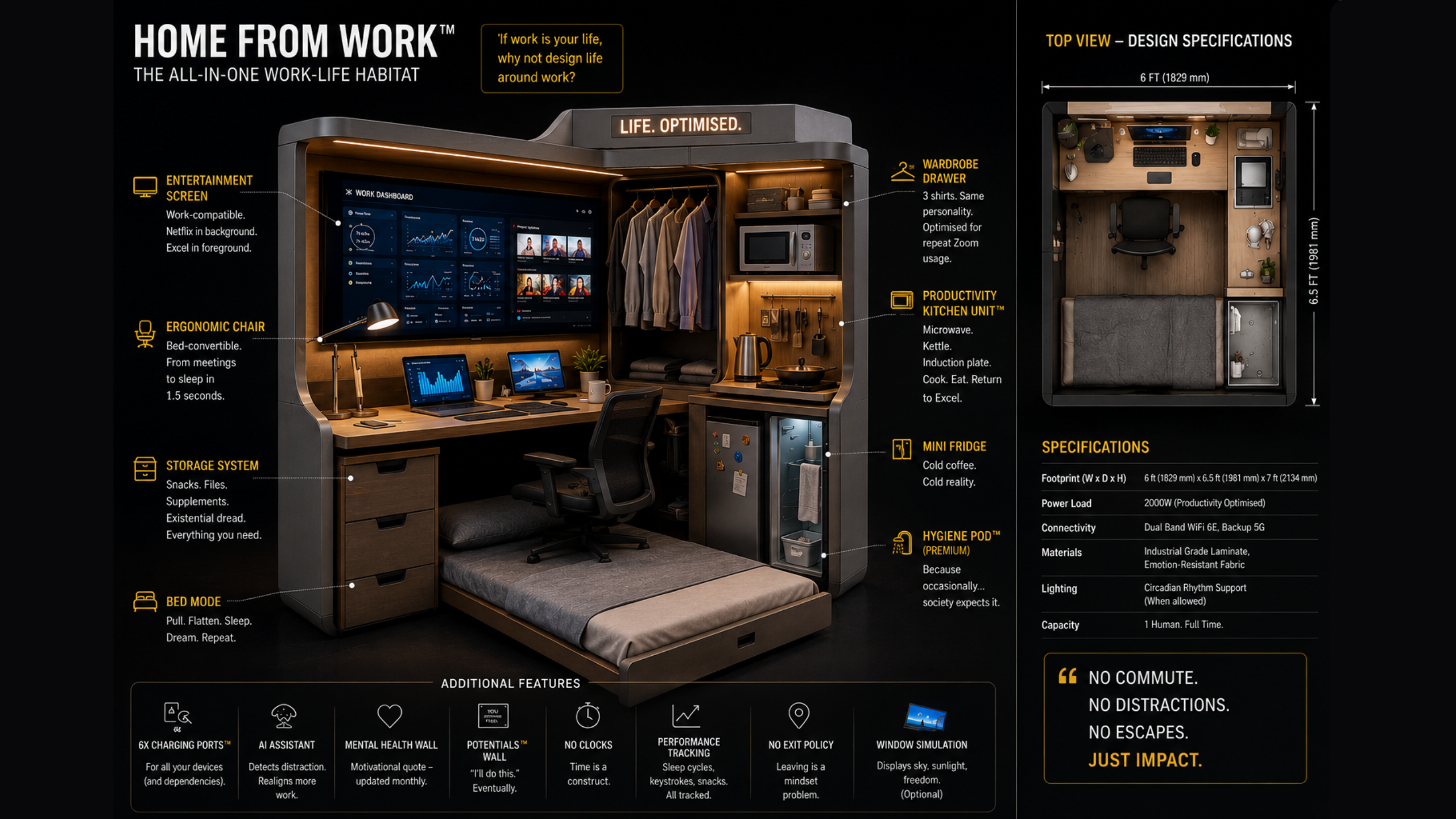 Home From Work™ Habitat Cutaway