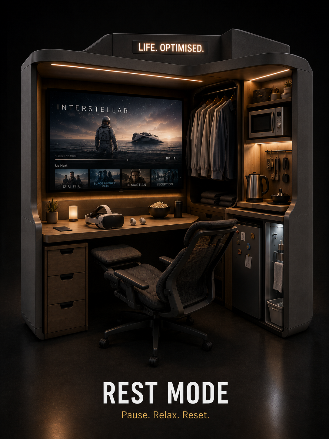 Rest Mode — Controlled downtime